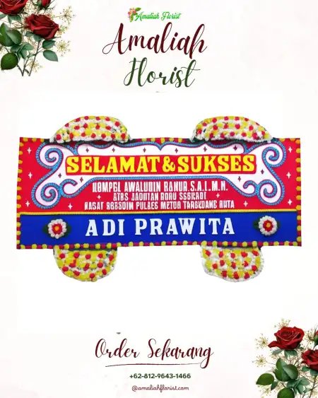 Papan Bunga Ucapan Selamat Wusama