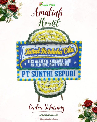 Papan Bunga Duka di Wusama