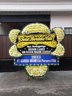 Papan Bunga Duka di Wusama