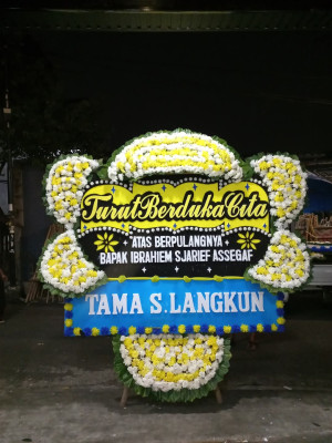 Papan Bunga Duka di Wusama