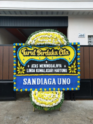 Papan Bunga Duka di Wusama