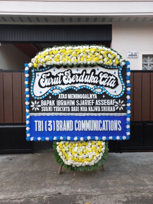 Papan Bunga Duka di Wusama